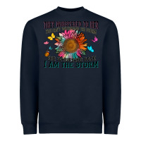 Navy they whispered to her you can't withstand the stor Heavyweight Sweatshirt - Zillion Design Studio