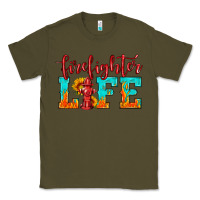Army Green firefighter life Classic Tee - HRA Design Shop