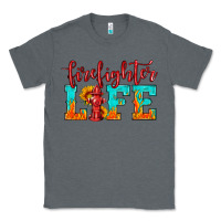 Charcoal Heather firefighter life Classic Tee - HRA Design Shop