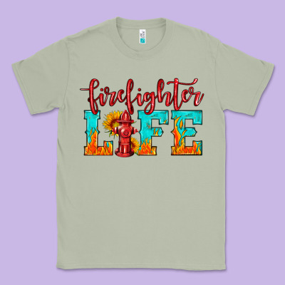 Firefighter Life Classic Tee Designed By Hra Design Shop