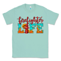 Seafoam firefighter life Classic Tee - HRA Design Shop