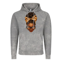 Cloud Rock plaid bandana afro woman Vintage Hoodie - texasbilliewilder