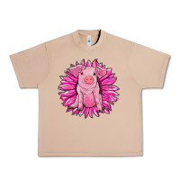 Burro pink sunflower pig Urban Heavy Tee - RanaPortraitStore