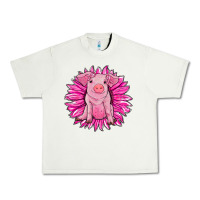 Pistachio pink sunflower pig Urban Heavy Tee - RanaPortraitStore