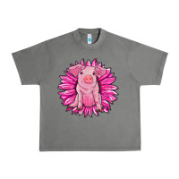 Tornado pink sunflower pig Urban Heavy Tee - RanaPortraitStore