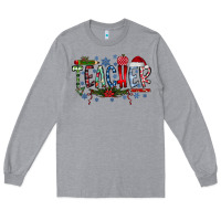 Heather Grey teacher christmas Long Sleeve Tee - RacoonDesign
