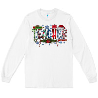 White teacher christmas Long Sleeve Tee - RacoonDesign