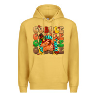 Antique Gold gobble gobble gobble gobble turkey Premium Hoodie - MaliasSmallBusiness