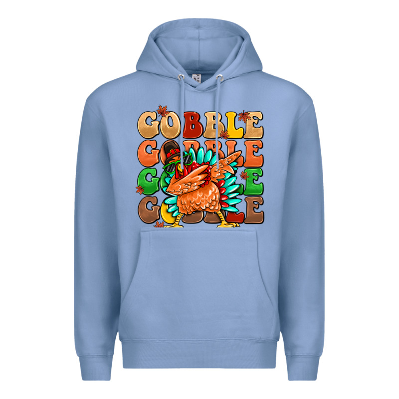 Gobble Gobble Gobble Gobble Turkey Premium Hoodie by MaliasSmallBusiness | Teevron