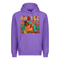 Purple gobble gobble gobble gobble turkey Premium Hoodie - MaliasSmallBusiness