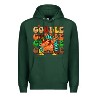 Sports Green gobble gobble gobble gobble turkey Premium Hoodie - MaliasSmallBusiness