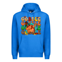 True Royal gobble gobble gobble gobble turkey Premium Hoodie - MaliasSmallBusiness