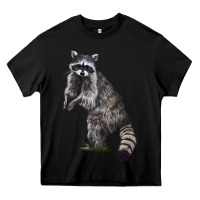 Black Raccoon Illustrations Heavy Core Tee - LillyAllenDesigns