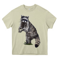 Mossy Raccoon Illustrations Heavy Core Tee - LillyAllenDesigns