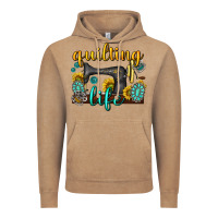 Vintage Coffee quilting life western Vintage Hoodie - texasbilliewilder