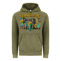 Vintage Olive quilting life western Vintage Hoodie - texasbilliewilder