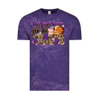 Cloud Purple i'm just here for the snacks basketball Vintage Tee - Zillion Design Studio