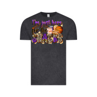 Vintage Black i'm just here for the snacks basketball Vintage Tee - Zillion Design Studio
