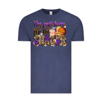 Vintage Denim i'm just here for the snacks basketball Vintage Tee - Zillion Design Studio