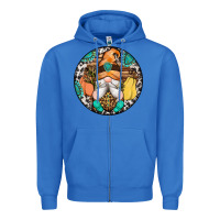True Royal fall gnomes round earrings 1 Zipper Hoodie - Artiststas