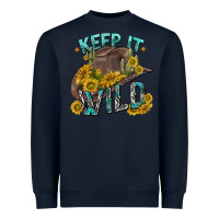 Navy keep it wild tbw Heavyweight Sweatshirt - texasbilliewilder