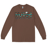 Chestnut coffee scrubs and rubber gloves Long Sleeve Tee - CowhideDigitalArt