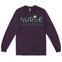 Plum coffee scrubs and rubber gloves Long Sleeve Tee - CowhideDigitalArt
