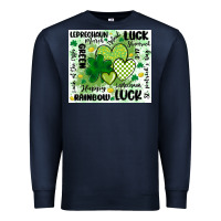 Navy st patricks day Premium Sweatshirt - MaliasSmallBusiness