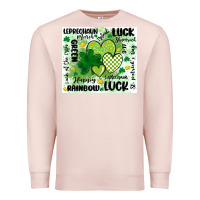 Pale Pink st patricks day Premium Sweatshirt - MaliasSmallBusiness