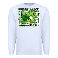 White st patricks day Premium Sweatshirt - MaliasSmallBusiness