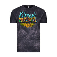 Cloud Black blessed nana Vintage Tee - BarkalooDesign