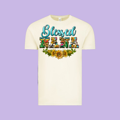 Blessed Nana Vintage Tee Designed By Barkaloodesign