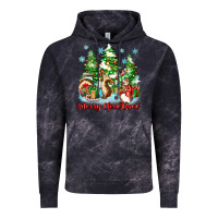 Cloud Black merry christmas rabbits Vintage Hoodie - Zillion Design Studio