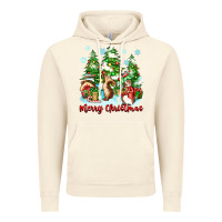 Vintage Artic merry christmas rabbits Vintage Hoodie - Zillion Design Studio