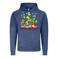 Vintage Denim merry christmas rabbits Vintage Hoodie - Zillion Design Studio