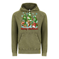 Vintage Olive merry christmas rabbits Vintage Hoodie - Zillion Design Studio