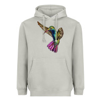 Moon Dust Flying Ruby Throated Hummingbird Heavyweight Hoodie - LillyAllenDesigns