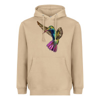Flying Ruby Throated Hummingbird Heavyweight Hoodie | Teevron