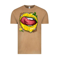 Lemon Lips With Leopard Vintage Tee | Teevron