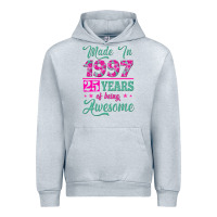 Heather Grey made in 1997, 25 years of being awesome Urban Hoodie - Jasminsmagicworld