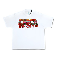 White Chica Bonita Urban Heavy Tee - texasbilliewilder