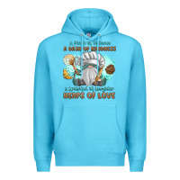 Ocean Blue A Pinch Of Patience a Das Of Kindness Premium Hoodie - MaliasSmallBusiness