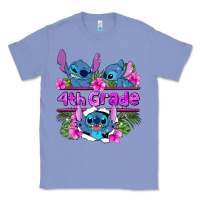 Colony Blue preview flower stitch  4th grade Classic Tee - AdoDesignShop