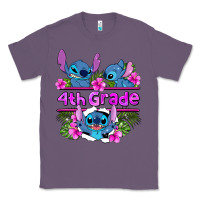 Lavender preview flower stitch  4th grade Classic Tee - AdoDesignShop