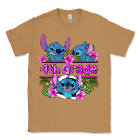 Toasted Coconut preview flower stitch  4th grade Classic Tee - AdoDesignShop