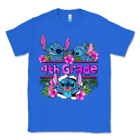 True Royal preview flower stitch  4th grade Classic Tee - AdoDesignShop