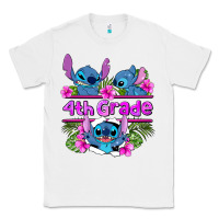 White preview flower stitch  4th grade Classic Tee - AdoDesignShop