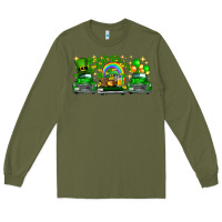 Army Green st patricks trucks Long Sleeve Tee - FaDigitalArtStudio
