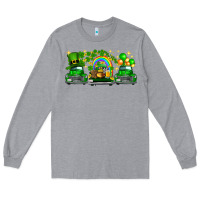 Heather Grey st patricks trucks Long Sleeve Tee - FaDigitalArtStudio