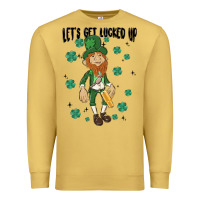 Antique Gold let's get lucked up Premium Sweatshirt - MaliasSmallBusiness